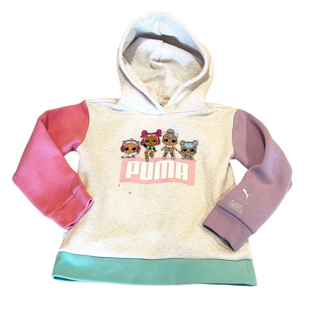 LOL Surprise Puma Sweatshirt sz XS (6) Hoodie Colorblock Puma Hoodie